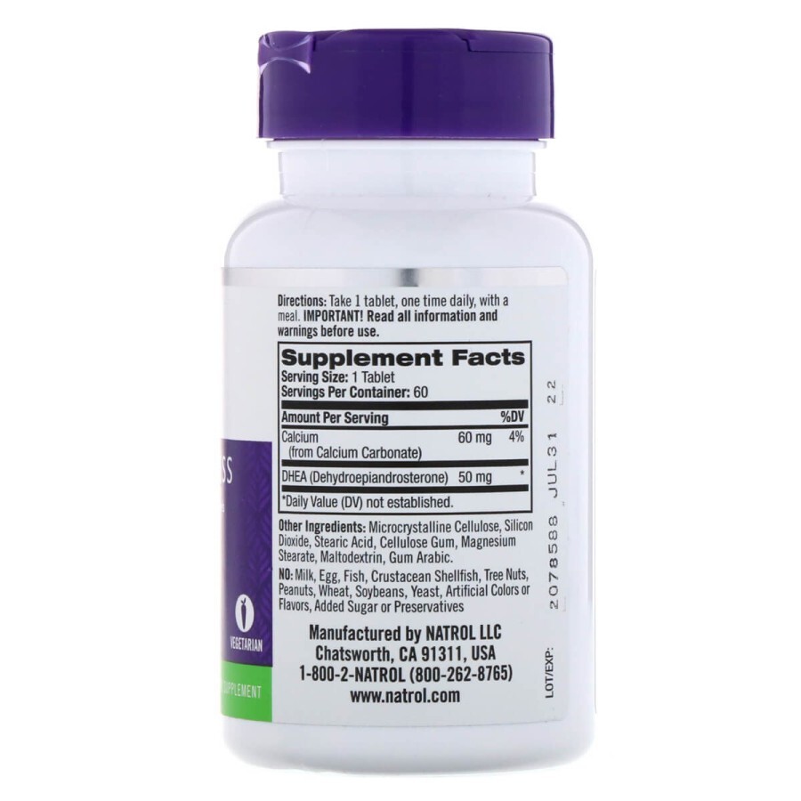 Дегидроэпиандростерон 50 мг DHEA Natrol 60 таблеток: цены и характеристики