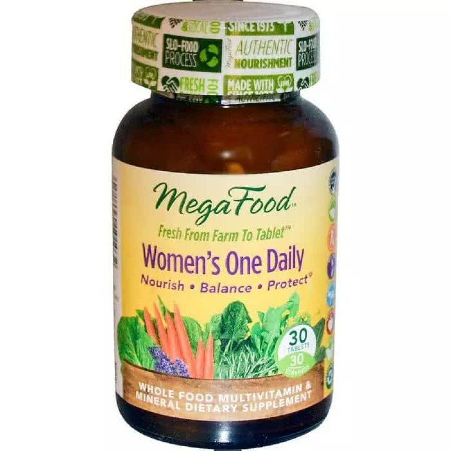 Мультивітаміни для жінок Women's One Daily MegaFood 30 таблеток: ціни та характеристики