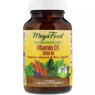 Вітамін D3 1000 МО MegaFood 60 таблеток