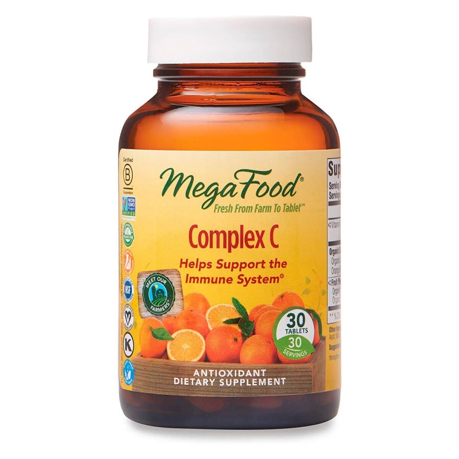 Комплекс вітаміну С Complex C MegaFood 30 таблеток: ціни та характеристики
