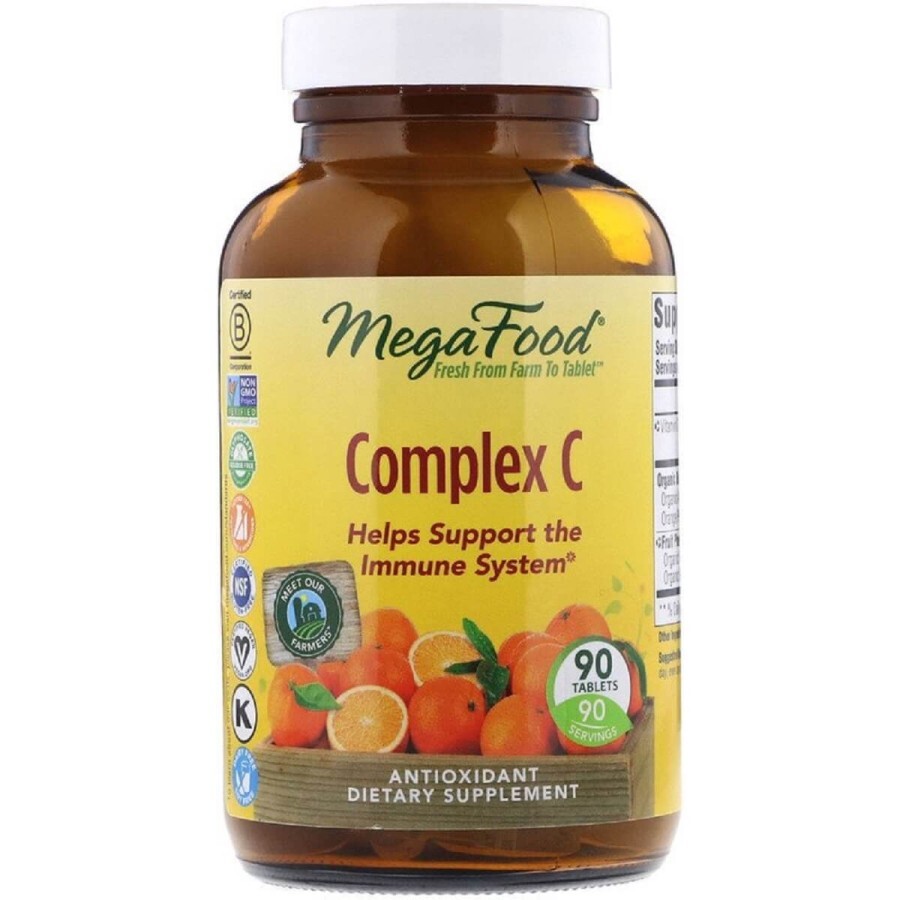 Комплекс витамина С Complex C MegaFood 90 таблеток: цены и характеристики