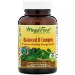 Збалансований комплекс вітамінів В Balanced B Complex MegaFood 30 таблеток: ціни та характеристики