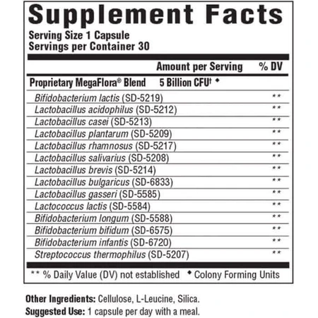 Пробіотик MegaFlora Kids Probiotic MegaFood 30 капсул: ціни та характеристики