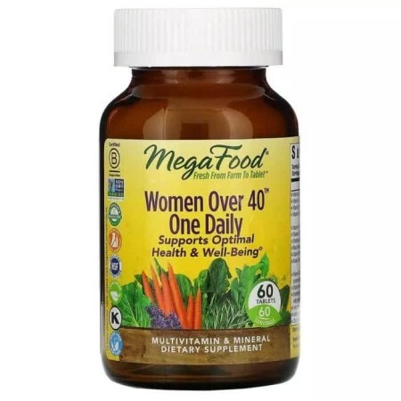 Мультивитамины для женщин 40+ Women Over 40 One Daily MegaFood 60 таблеток