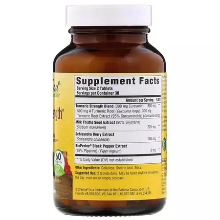 Сила куркуми для печінки Turmeric Strength for Liver MegaFood 60 таблеток: ціни та характеристики