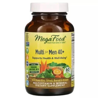 Мультивітаміни для чоловіків 40+ Multi for Men 40+ MegaFood 60 таблеток