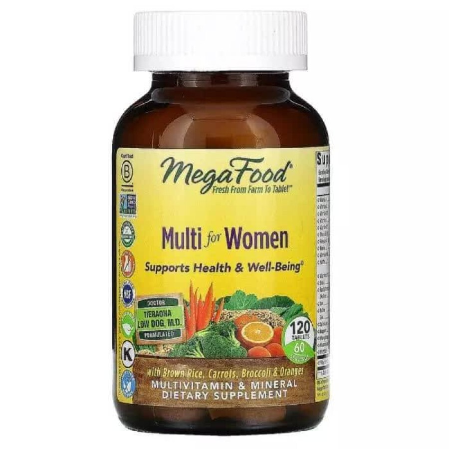 Мультивітаміни для жінок Multi for Women MegaFood 120 таблеток: ціни та характеристики