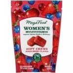 Мультивітаміни для жінок MegaFood Women's Multivitamin Soft Chews Mixed Berry Flavor 30 м'яких жувальних цукерок в індивідуальній упаковці смак ягід: ціни та характеристики
