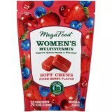 Мультивитамины для женщин MegaFood Women's Multivitamin Soft Chews Mixed Berry Flavor 30 мягких жевательных конфет в индивидуальной упаковке вкус ягод 