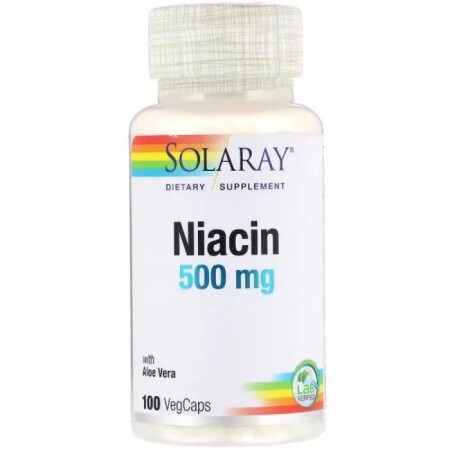 Ніацин 500 мг Solaray 100 капсул