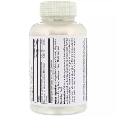 Кальций и Магний Cal-Mag Citrate High Potency Solaray 180 Капсул: цены и характеристики