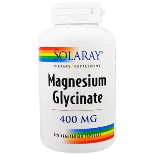 Магній гліцинат Magnesium Glycinate Solaray 400 мг 120 вегетаріанських капсул
