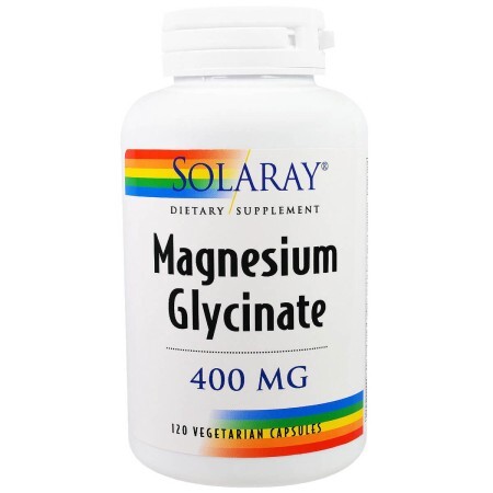 Магній гліцинат Magnesium Glycinate Solaray 400 мг 120 вегетаріанських капсул
