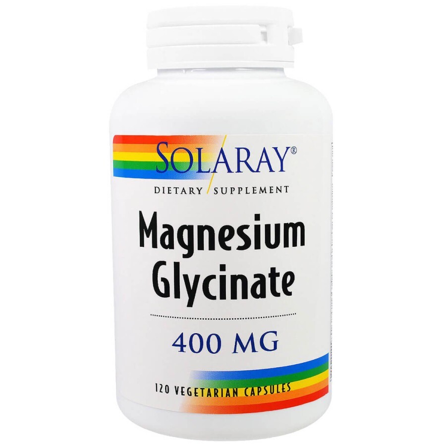 Магний Глицинат Magnesium Glycinate Solaray 400 мг 120 вегетарианских капсул: цены и характеристики