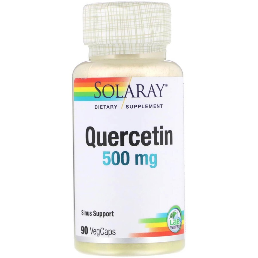 Кверцетин Quercetin Solaray 500 мг 90 вегетаріанських капсул: ціни та характеристики