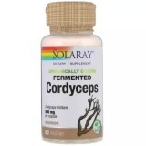 Кордицепс Organically Grown Fermented Cordyceps Solaray 500 мг 60 вегетарианских капсул