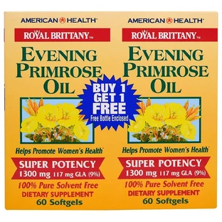 Олія примули вечірньої Evening Primrose Oil American Health 1300 мг 2 баночки по 60 капсул