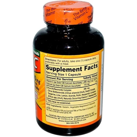 Эстер-С с бифлавоноидами Ester-C American Health 1000 мг 90 капсул: цены и характеристики
