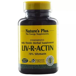 Расторопша для печени Liv-R-Actin Milk Thistle Natures Plus 90 вегетарианских капсул
