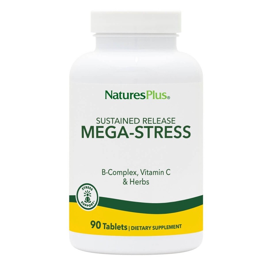 Супер сильний комплекс від стресу Mega-Stress Nature's Plus 90 таблеток: ціни та характеристики
