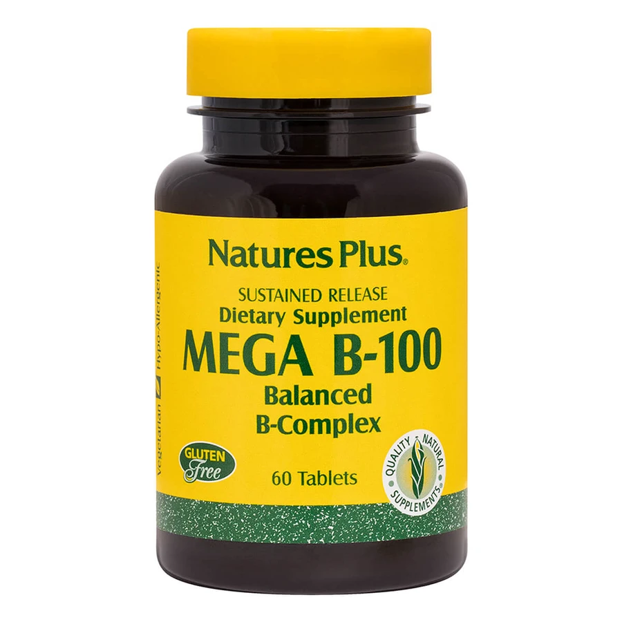 В-Комплекс Медленного Высвобождения В-100 Nature's Plus 60 Таблеток: цены и характеристики