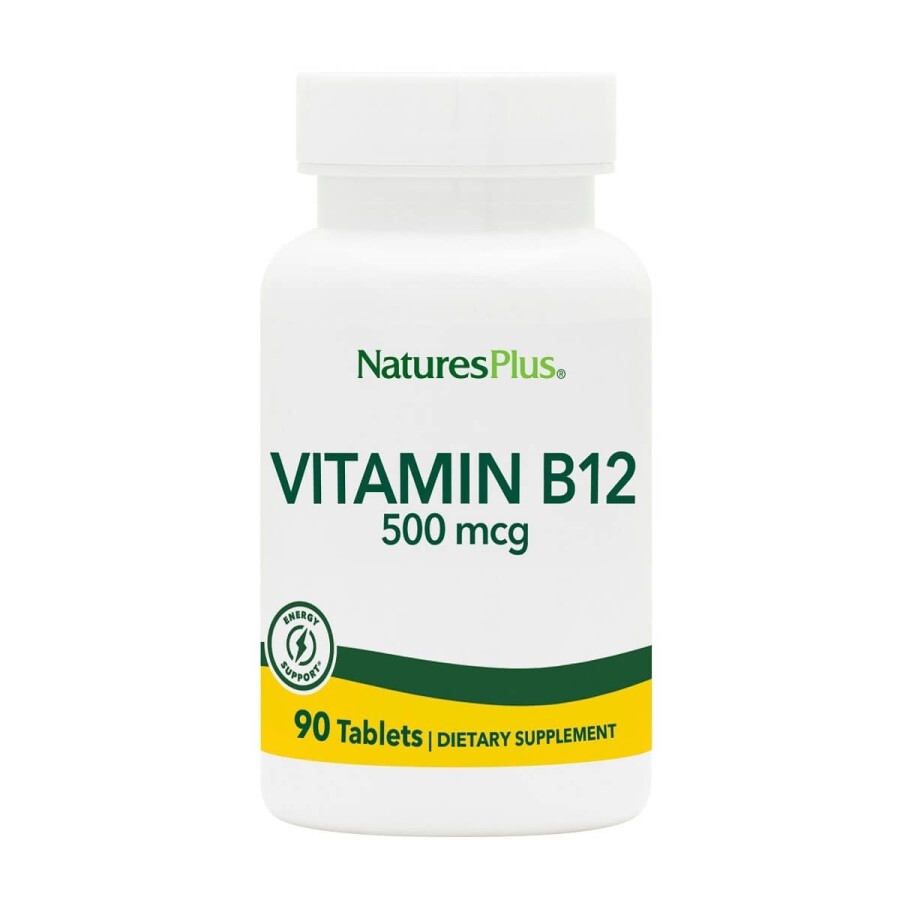 Вітамін B-12 (Метилкобаламін) Nature's Plus 500 мкг 90 таблеток: ціни та характеристики