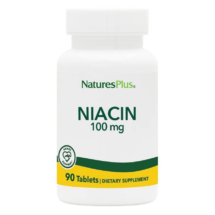 Ніацин Niacin 100 мг Natures Plus 90 таблеток: ціни та характеристики