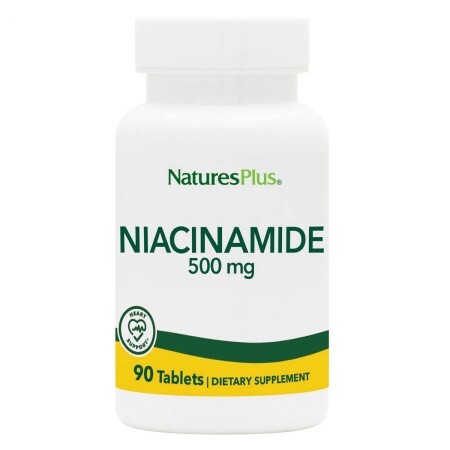 Ніацинамід (В3) Niacinamide 500 мг Natures Plus 90 таблеток