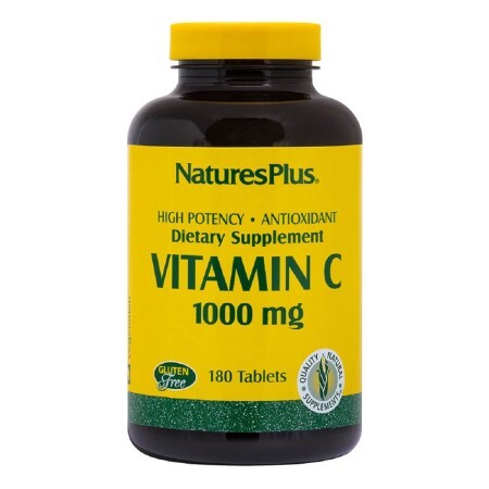 Вітамін C Vitamin C 1000 мг Nature's Plus 180 таблеток