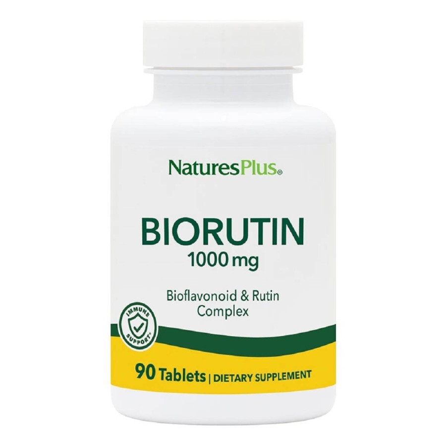 Рутин 1000 мг BioRutin Natures Plus 90 таблеток: ціни та характеристики