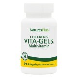 Комплекс вітамінів для дітей Children's Vita-Gels Nature's Plus смак апельсина 90 гелевих капсул