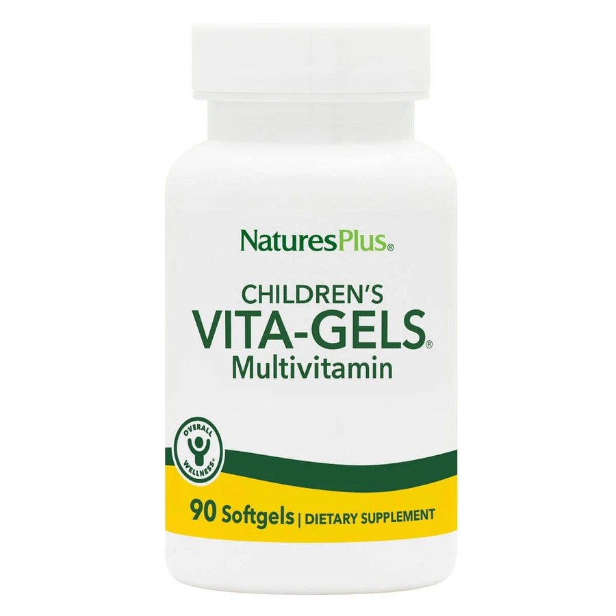 Комплекс вітамінів для дітей Children's Vita-Gels Nature's Plus смак апельсина 90 гелевих капсул: ціни та характеристики