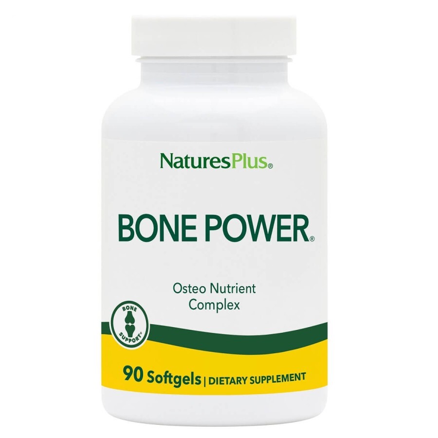 Кальцій з бором для міцних кісток Bone Power Natures Plus 90 желатинових капсул: ціни та характеристики