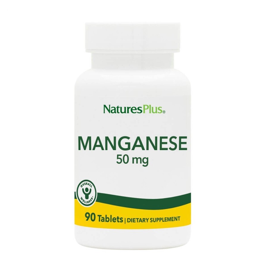 Марганец 50 мг Natures Plus 90 таблеток: цены и характеристики