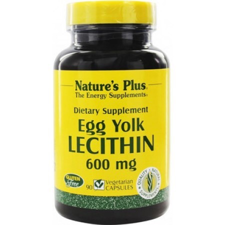Лецитин з яєчного жовтка 600 мг Natures Plus 90 капсул