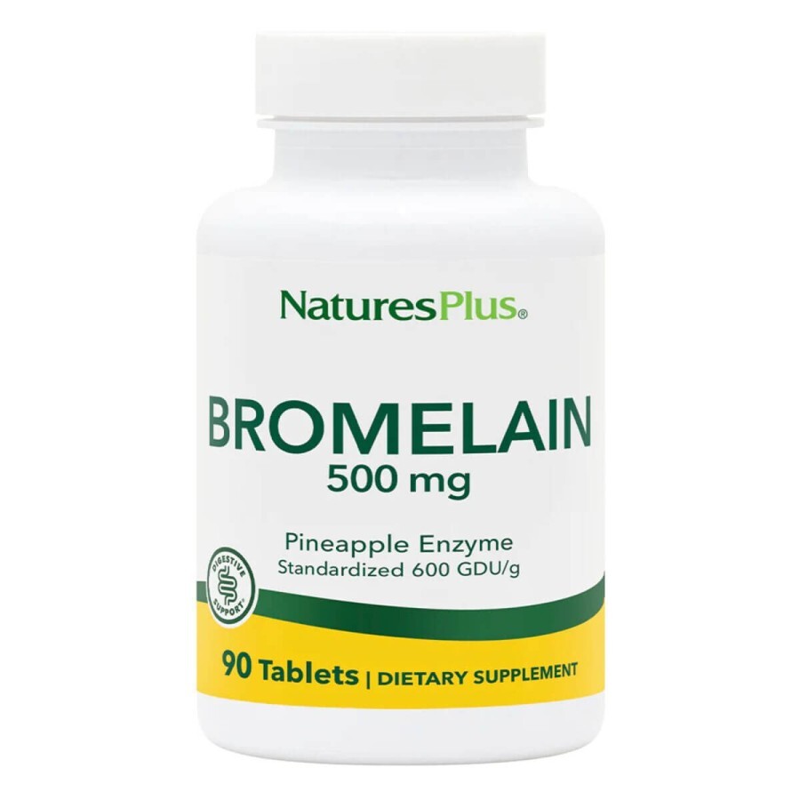Бромелайн 500 мг Natures Plus 90 таблеток: ціни та характеристики