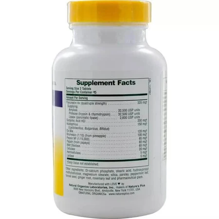Комплекс для улучшения пищеварения Ultra-Zyme Natures Plus 90 таблеток: цены и характеристики