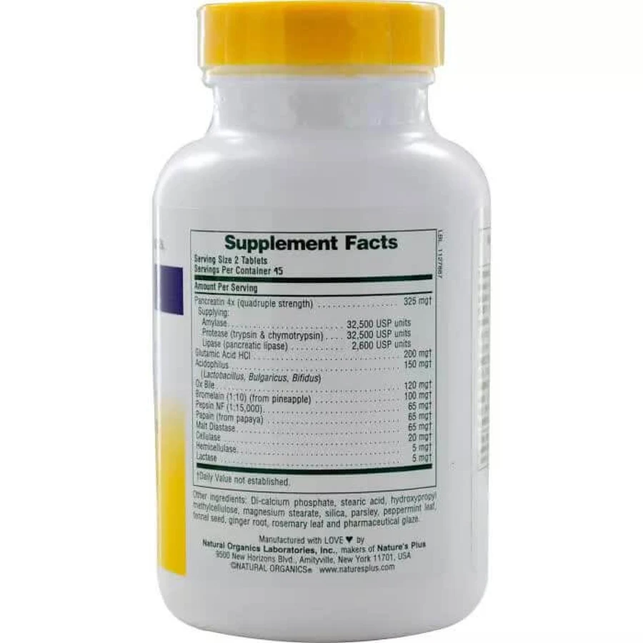 Комплекс для улучшения пищеварения Ultra-Zyme Natures Plus 90 таблеток: цены и характеристики