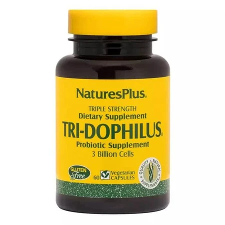 Пробіотики Потрійна Сила Tri-Dophilus Nature's Plus 60 вегетаріанських капсул: ціни та характеристики