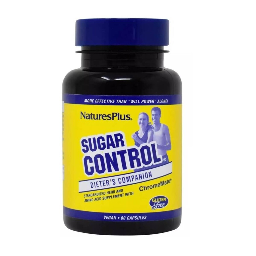 Блокатор сахара Sugar Control Natures Plus 60 гелевых капсул: цены и характеристики