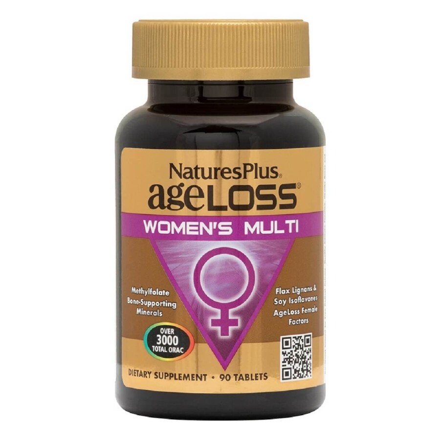 Мультивітаміни для жінок AgeLoss Natures Plus 90 таблеток: ціни та характеристики