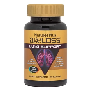 Комплекс для підтримки легких AgeLoss Lung Support Natures Plus 90 капсул