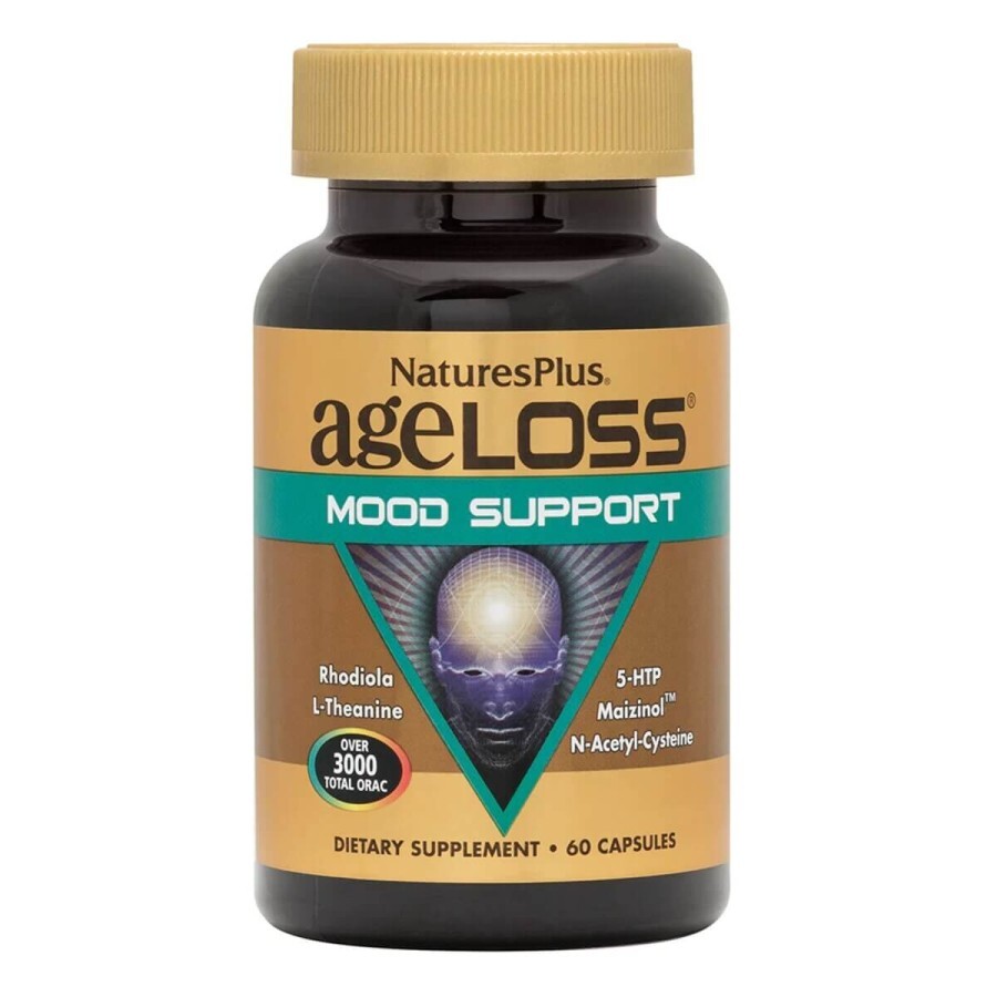 Комплекс для поддержки настроения AgeLoss Mood Support Nature's Plus 60 капсул: цены и характеристики