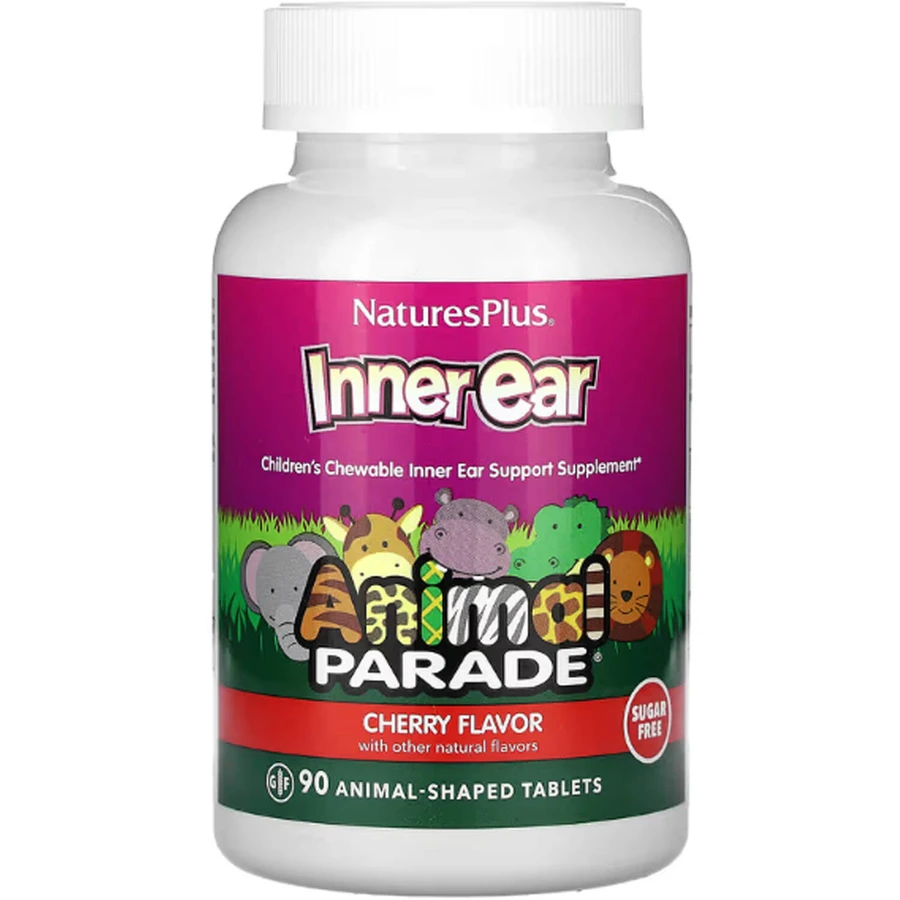 Комплекс для поддержки внутреннего уха для детей Animal Parade Natures Plus 90 жевательных таблеток вкус вишни: цены и характеристики