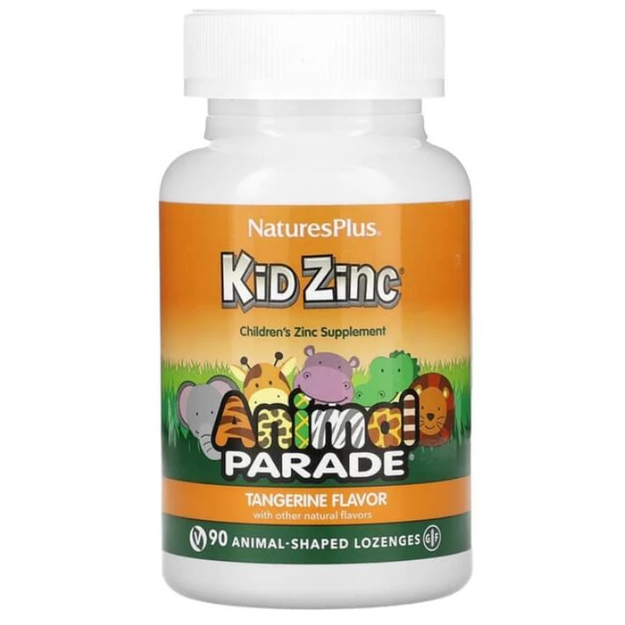 Цинк для детей Kid Zinc Animal Parade Natures Plus 90 таблеток для рассасывания вкус мандарина : цены и характеристики