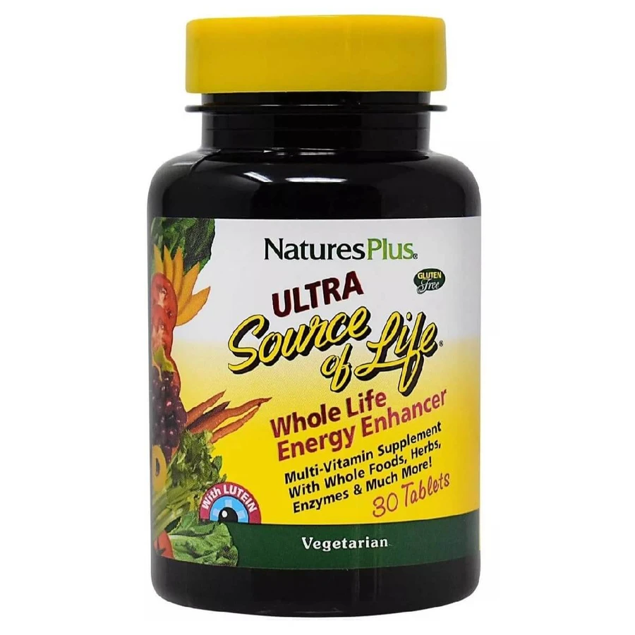 Мультивітаміни з лютеином Ultra Source of Life Natures Plus 30 таблеток: ціни та характеристики