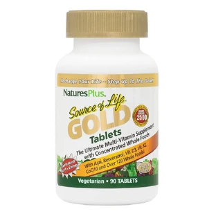 Мультивитамины вегетарианские Source of Life Gold Natures Plus 90 таблеток