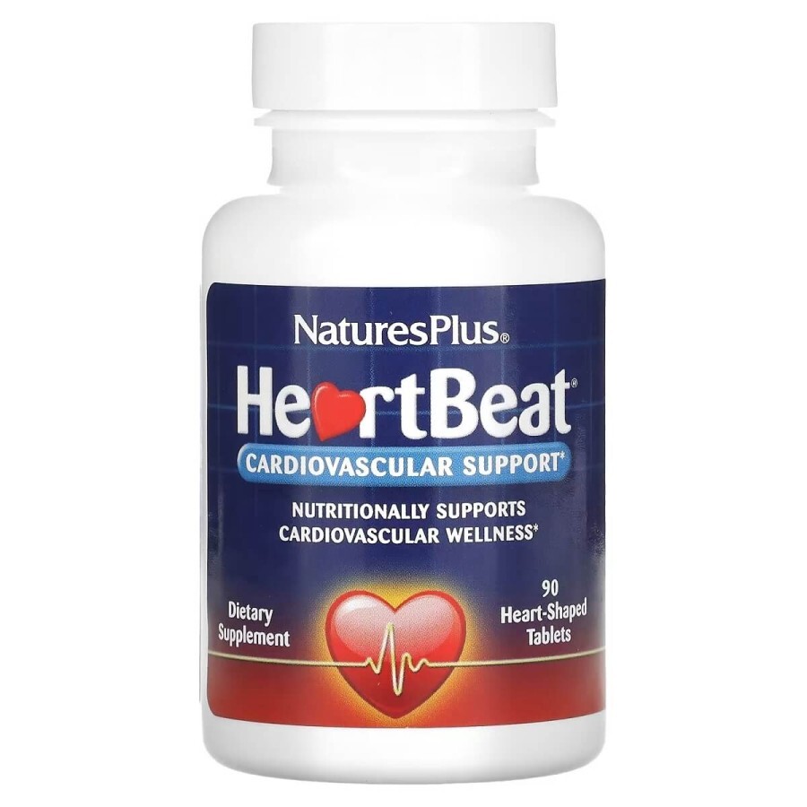 Комплекс для поддержки сердечно-сосудистой системы Heart Beat Natures Plus 90 таблеток: цены и характеристики