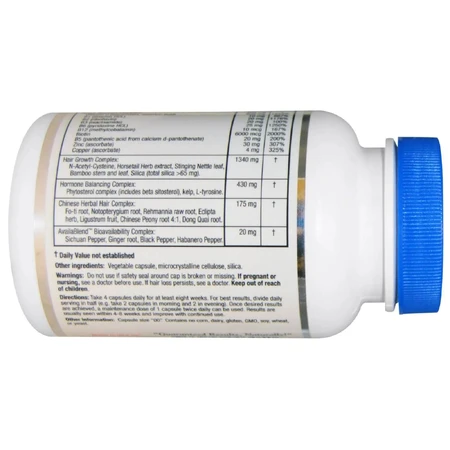 Комплекс від випадання волосся для жінок Hair ReVive RidgeCrest Herbals 120 капсул: ціни та характеристики