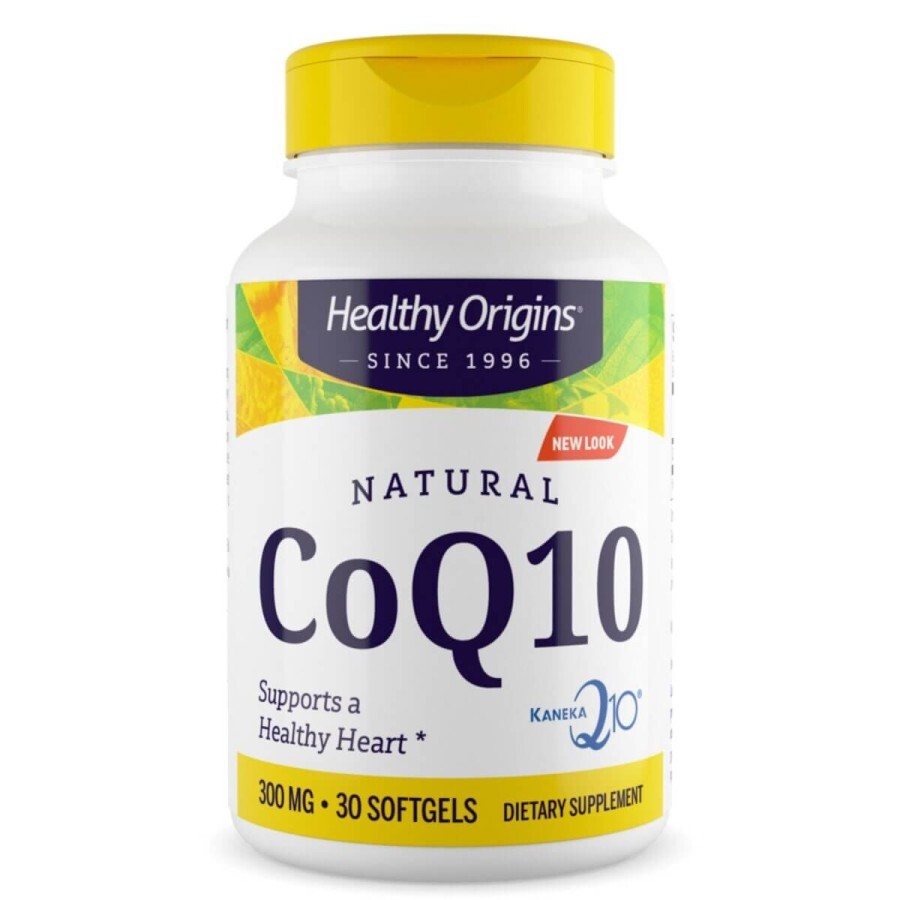 Коэнзим Q10 300 мг Healthy Origins 30 желатиновых капсул: цены и характеристики